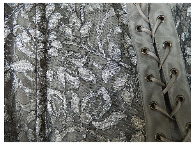 Corsé de encaje La Perla Gris 85 B - vista 11