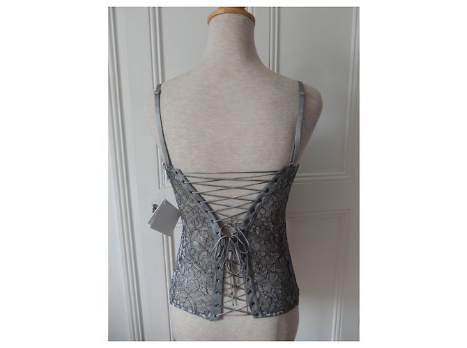 Corsé de encaje La Perla Gris 85 B - vista 2