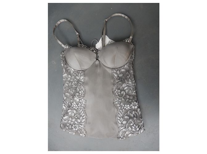 Corsé de encaje La Perla Gris 85 B - vista 3