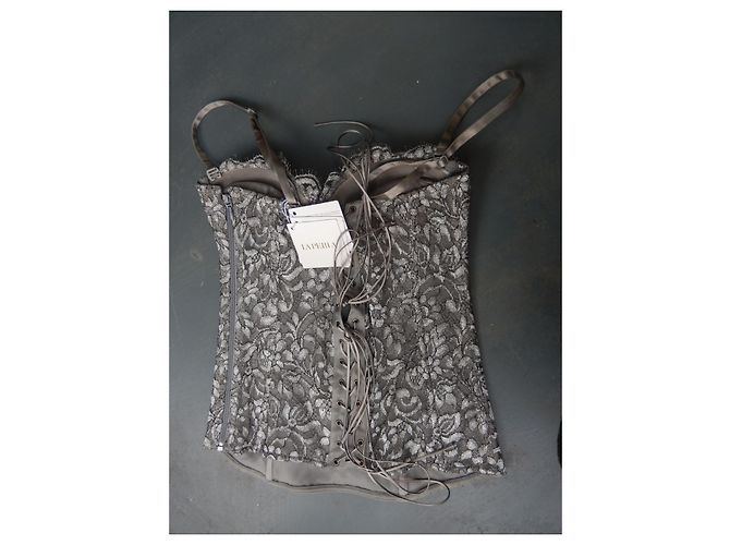 Corsé de encaje La Perla Gris 85 B - vista 4