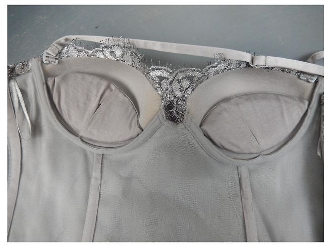 Corsé de encaje La Perla Gris 85 B - vista 7