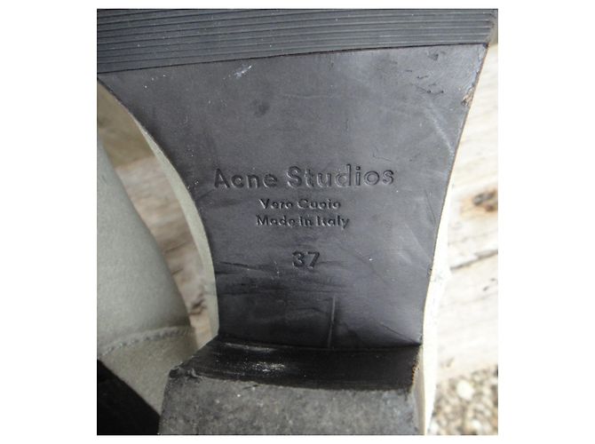 Botines ACNE modelo Pistol size 37 Gris - vista 7