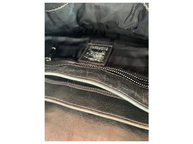 Brook Burberry Lederhandtasche Grau - Ansicht 4