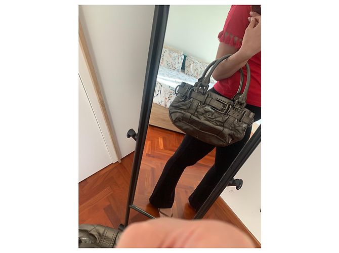 Brook Burberry Lederhandtasche Grau - Ansicht 6