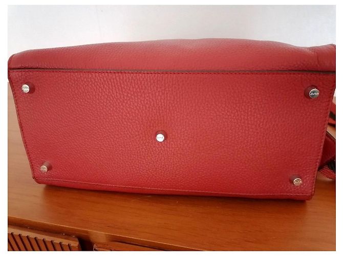 Autre Marque Borsa Abro in pelle martellata marrone mattone - vista 5