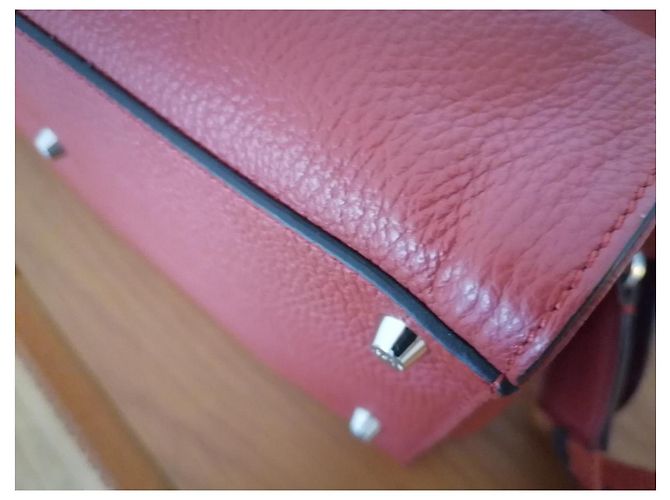 Autre Marque Borsa Abro in pelle martellata marrone mattone - vista 6