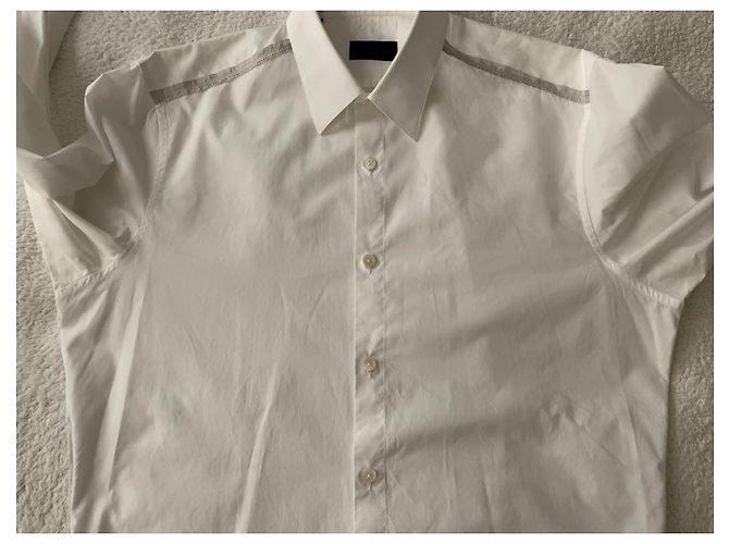 Camicia elegante in cotone bianco Lanvin Vintage - vista 6
