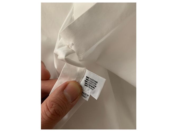 Camicia elegante in cotone bianco Lanvin Vintage - vista 8