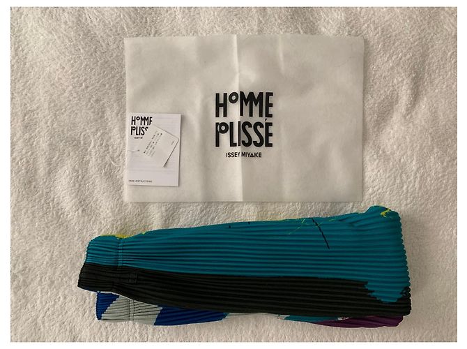 Issey Miyake Pantaloni multicolor Homme Plissé - vista 11