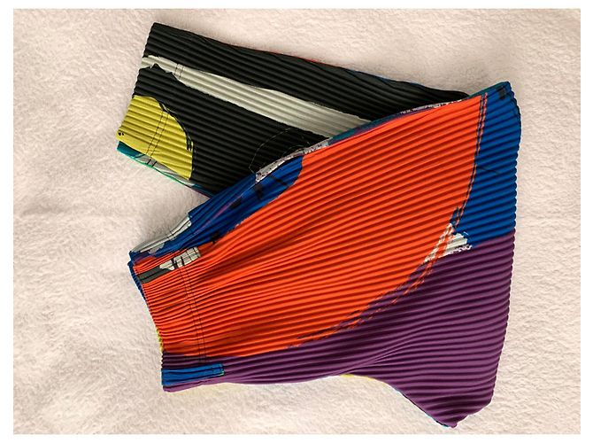 Issey Miyake Pantaloni multicolor Homme Plissé - vista 6