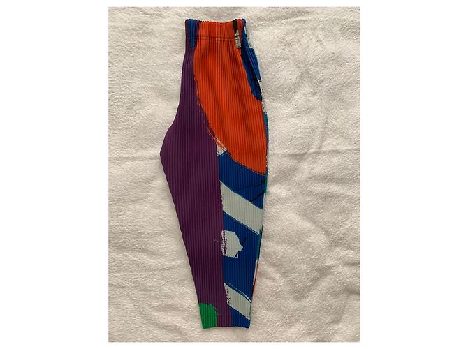 Issey Miyake Pantaloni multicolor Homme Plissé - vista 8