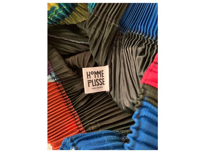 Issey Miyake Pantaloni multicolor Homme Plissé - vista 9