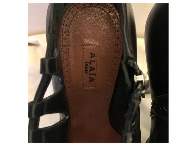 Alaïa Tacchi Alaia neri con ritagli Nero - vista 4