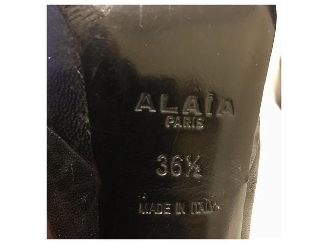 Alaïa Tacchi Alaia neri con ritagli Nero - vista 7
