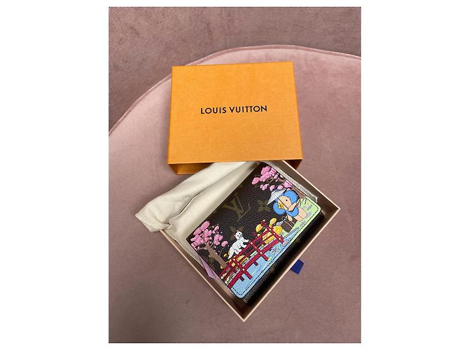 Carteira dos homens de Louis Vuitton Marrom Rosa - vista 2