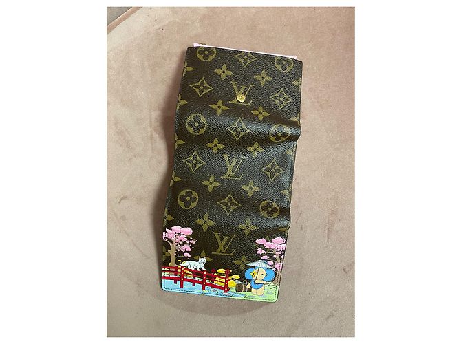 Carteira dos homens de Louis Vuitton Marrom Rosa - vista 9