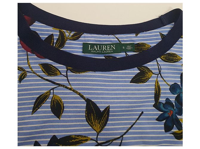 Top Floreale Ralph Lauren Blu Multicolore - vista 4