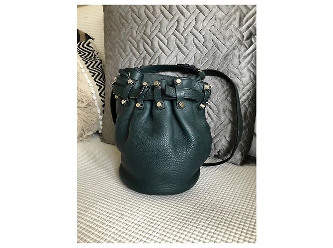 Borsa a mano Alexander Wang Diego in pelle verde scuro - vista 3