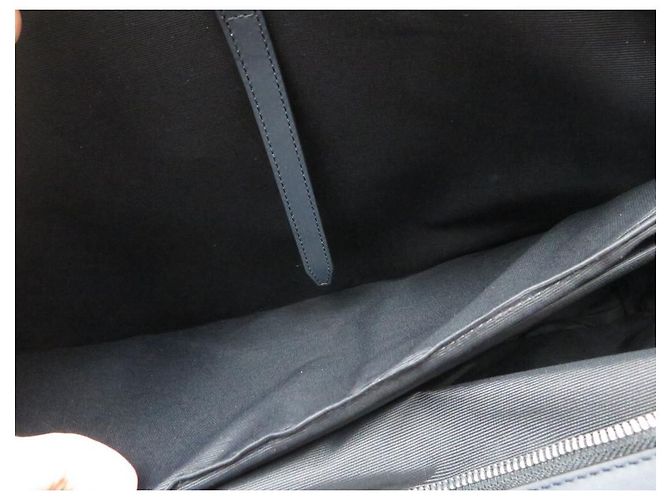 NOVA BOLSA DE OMBRO LANCEL GRAND HOTEL BOLSA DE COURO AZUL - vista 15