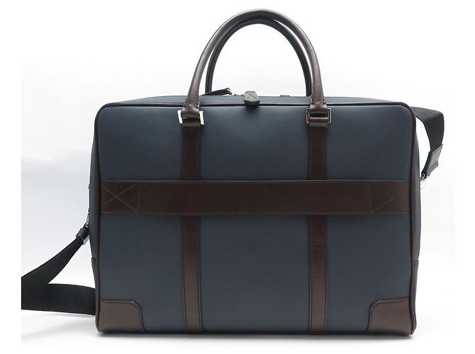 NOVA BOLSA DE OMBRO LANCEL GRAND HOTEL BOLSA DE COURO AZUL - vista 2