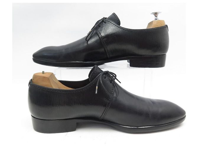 SCARPE DERBY LOUIS VUITTON 8.5 42.5 SCARPE NERE IN PELLE EPI Nero - vista 2