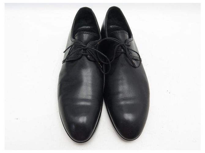 SCARPE DERBY LOUIS VUITTON 8.5 42.5 SCARPE NERE IN PELLE EPI Nero - vista 5