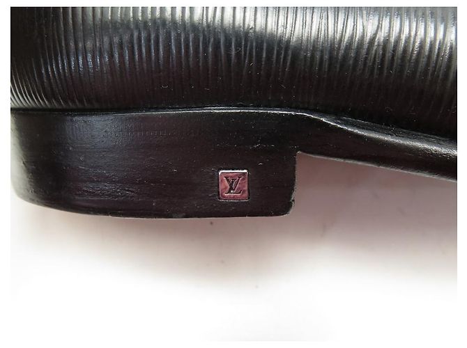 SCARPE DERBY LOUIS VUITTON 8.5 42.5 SCARPE NERE IN PELLE EPI Nero - vista 7