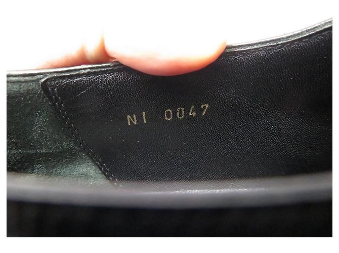 SCARPE DERBY LOUIS VUITTON 8.5 42.5 SCARPE NERE IN PELLE EPI Nero - vista 9