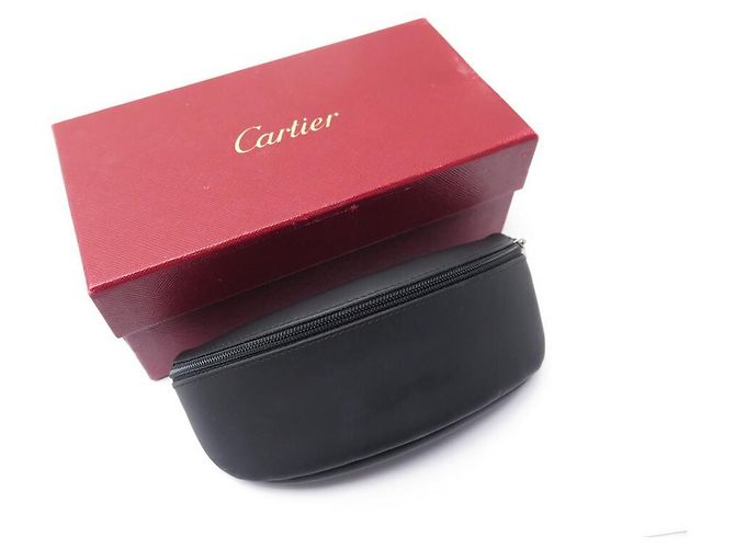 OCCHIALI DA SOLE CARTIER IN METALLO ORO + ASTUCCIO PER OCCHIALI DA SOLE - vista 11