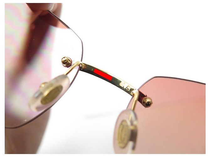 OCCHIALI DA SOLE CARTIER IN METALLO ORO + ASTUCCIO PER OCCHIALI DA SOLE - vista 5