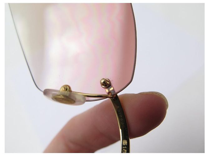 OCCHIALI DA SOLE CARTIER IN METALLO ORO + ASTUCCIO PER OCCHIALI DA SOLE - vista 9