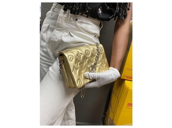 Coussin Borsa a cuscino d'oro Louis Vuitton - vista 15