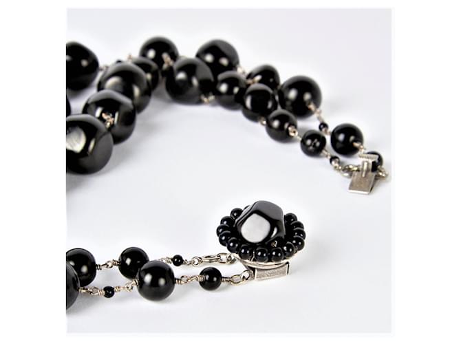 Collana Gerard Darel Jackie Kennedy con perle marroni Marrone scuro - vista 2