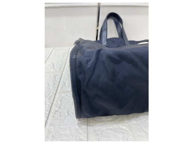 Borsa tote Fendi Monster Eye blu in tela - vista 7