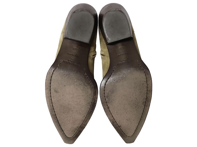 Bottines Saint Laurent Lukas en Daim Gris - vue 5