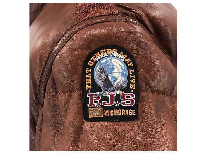 Parajumpers Lederjacke in braun - Ansicht 4