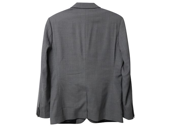 Sandro Single Breasted Blazer in Grey Wool - view 2