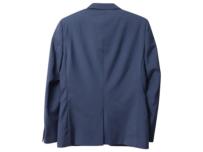 Sandro Classico Super 110 Giacca Da Abito In Lana Blu - vista 2