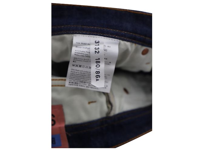 Autre Marque Acne Studios schmal zulaufende Jeans aus indigoblauer Baumwolle - Ansicht 3