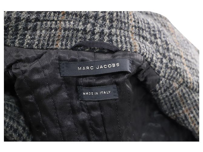 Marc Jacobs Plaid Caban aus grauer Wolle Python drucken - Ansicht 3