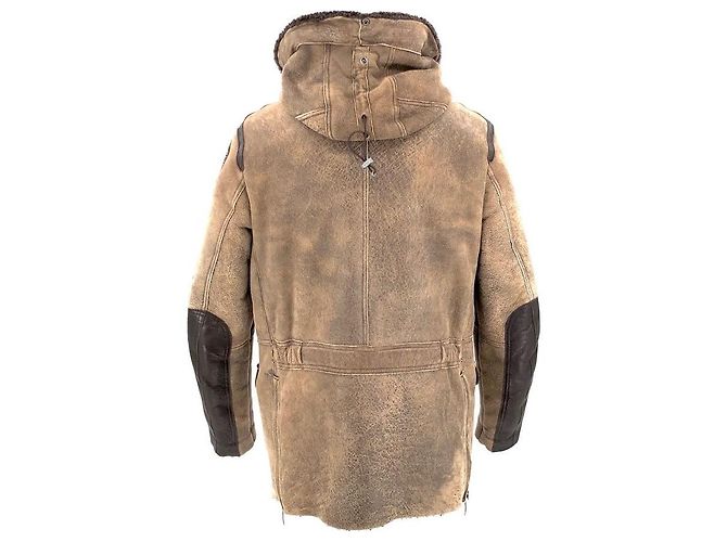 Parka Parajumpers in shearling marrone - vista 2
