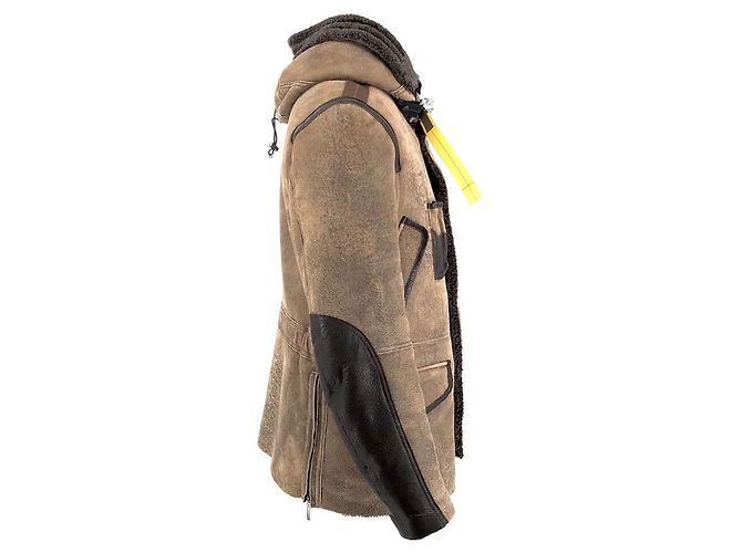 Parka Parajumpers in shearling marrone - vista 3