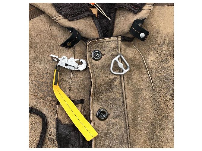 Parka Parajumpers in shearling marrone - vista 4