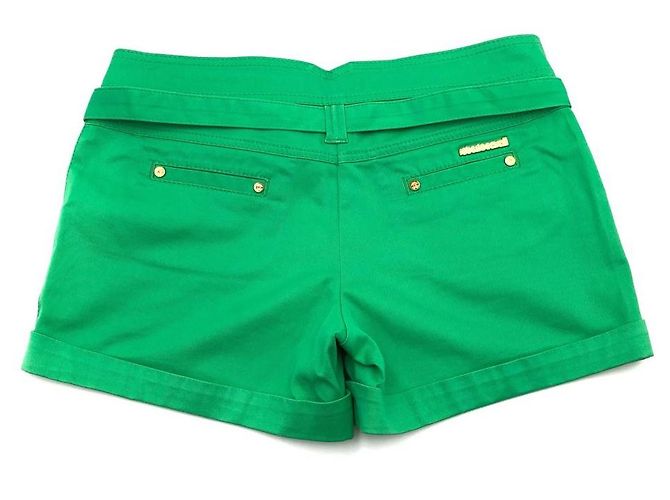 Short Roberto Cavalli de algodón verde - vista 2