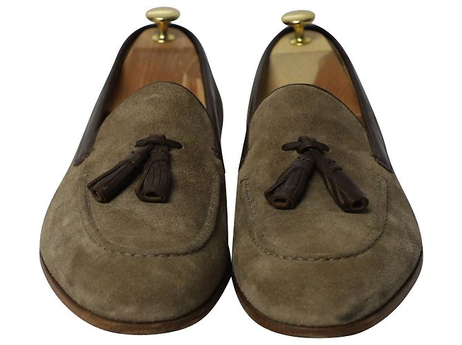 Mocasín con borlas en ante marrón Alexander Mcqueen - vista 2