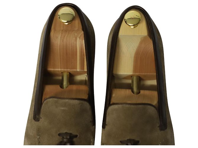 Mocasín con borlas en ante marrón Alexander Mcqueen - vista 8