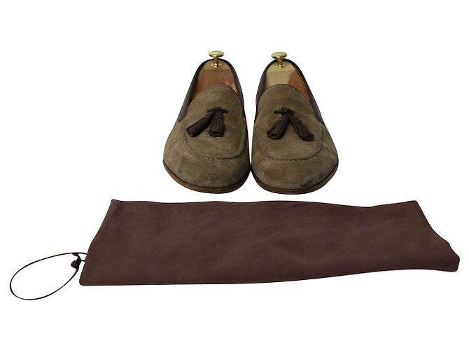 Mocasín con borlas en ante marrón Alexander Mcqueen - vista 9