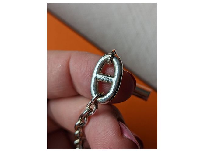 Hermès Farandole 160 cm Collana lunga in argento sterling Silver hardware - vista 2