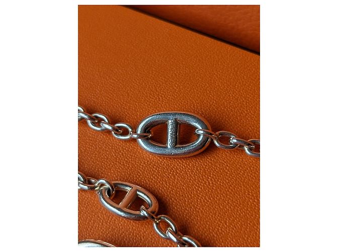 Hermès Farandole 160 cm Collana lunga in argento sterling Silver hardware - vista 8