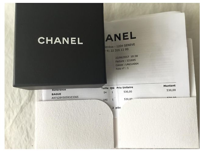 Chanel CC Ring mit Perlenbesatz silberfarben - Ansicht 4